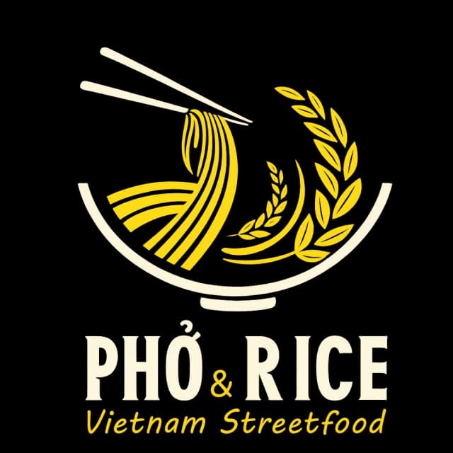 PHỞ & RICE Logo