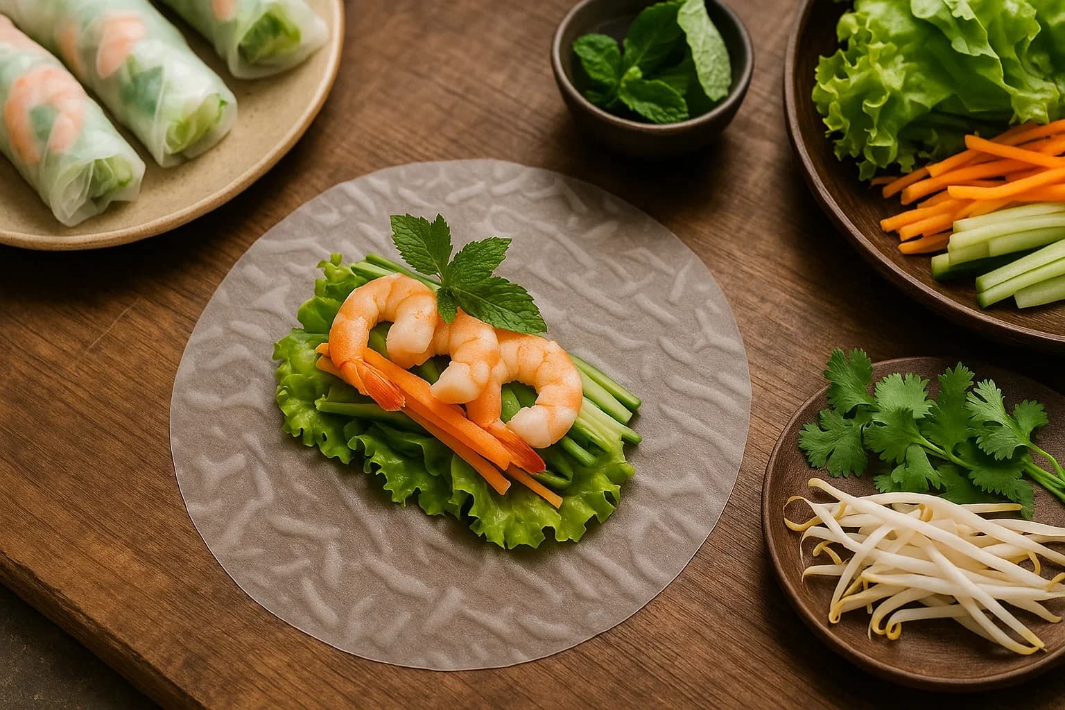 Summer Rolls Vietnamese Cuisine Hamburg